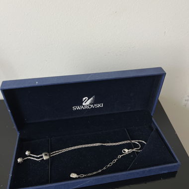Swarovski silver-tone bracelet in box