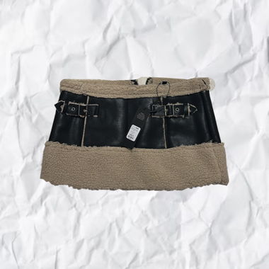 Leder-Minirock