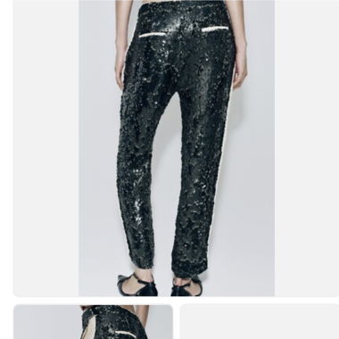 Pantalon à sequins Zara XS