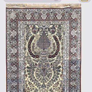 Oriental silk rug