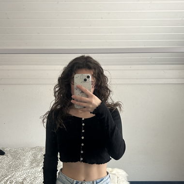 Na-kd Crop Top schwarz