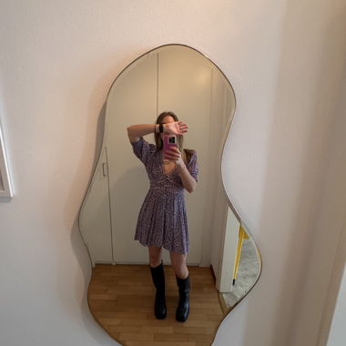 Purple Floral Mini Dress