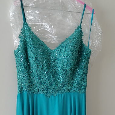 Turquoise evening dress size 42