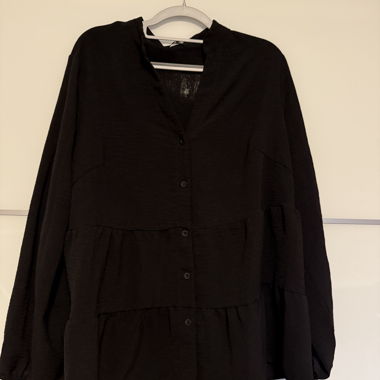 schwarze hemdbluse / gr XXL