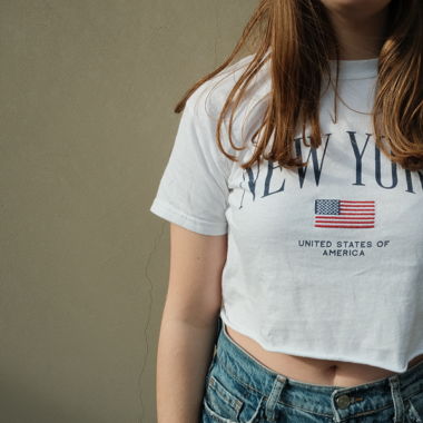 Brandy Melville New York cropped t-shirt