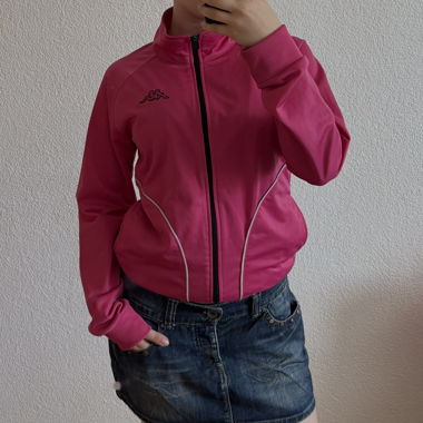 Pinke Kappa Jacke