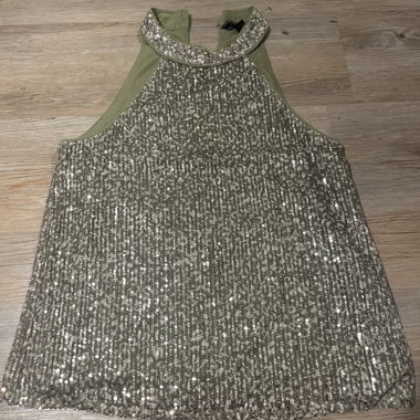Sequin halter top
