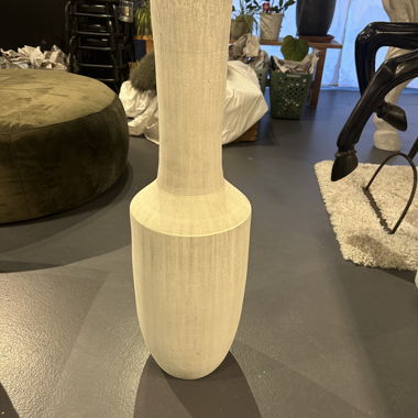 Vaso di legno bianco