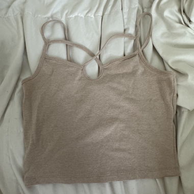 Tally Weijl Crop Top Beige XS