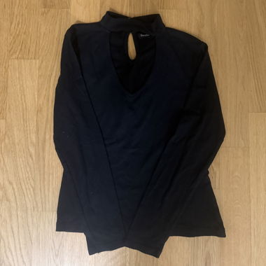 Bershka schwarze elegante Bluse S