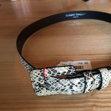 Ledergürtel „Python“ 70 cm v. RICHARD GAMPEL PARIS