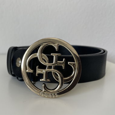 Guess Gürtel 4G-Logo in schwarz