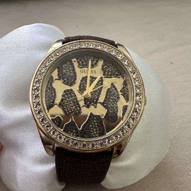 Guess Uhr Leopard Strasssteine