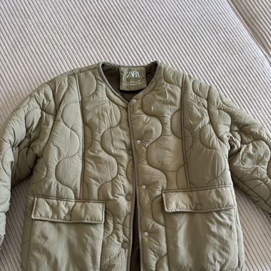 Veste matelassée kaki Zara 