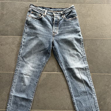 Levi's 501 blaue Jeans