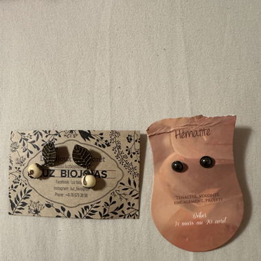 Lot de 2 paires de boucles d’oreille 