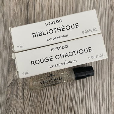 Byredo Rouge Chaotique, Bibliothèque, Velvet Haze
