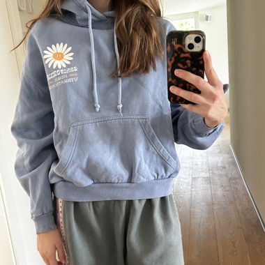 California Hoodie blau