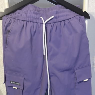 Pantalon cargo violet 