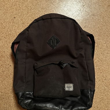 black backpack
