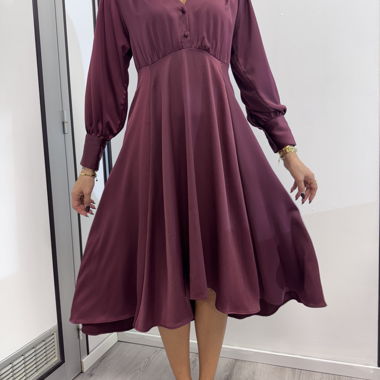 Robe effet satin