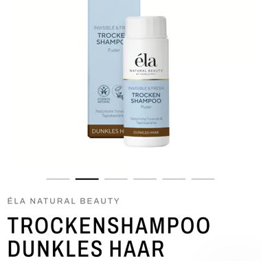 Trockenshampoo für dunkles Haar
