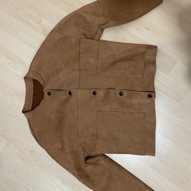 Thin suede jacket