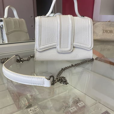 Borsa a tracolla bianca
