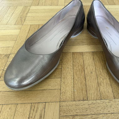 Ecco leather ballerinas gold 38