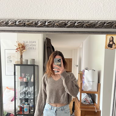 Strickpulli crop