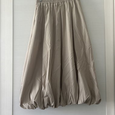 Beige Balloon Skirt 