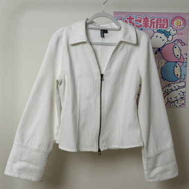 White Pieces Zipjacke