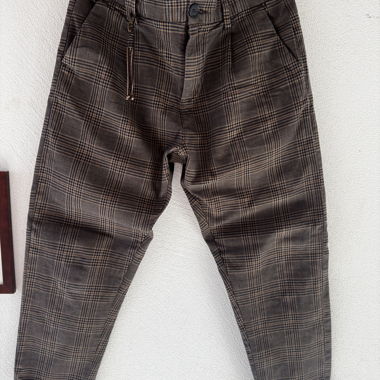 PKTAKM Chinos à carreaux