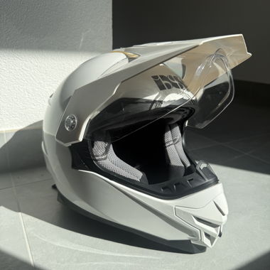 Casque motocross blanc IXS
