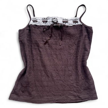 Top Cami Y2K marron (M)