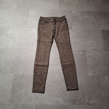 Jean skinny Yessica vert forêt