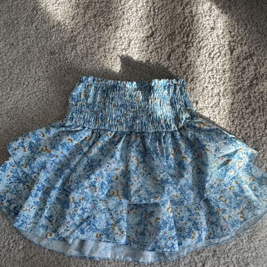 Blue Floral Skirt