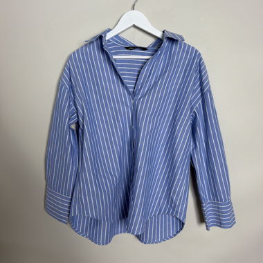 Zara striped button-up shirt
