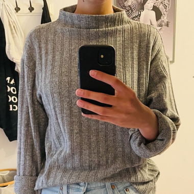 Turtleneck-Pullover Esprit hellgrau, Gr. S