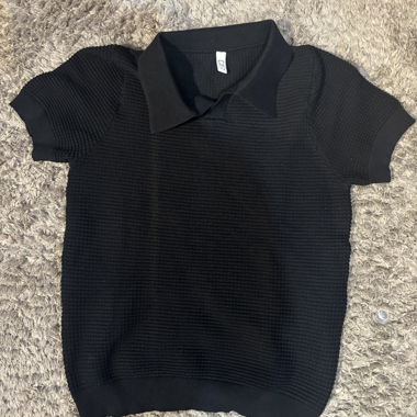 2 Polo en maille a manches courtes