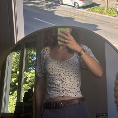 Polka dot top