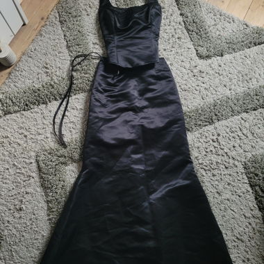 Black Satin Dress
