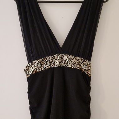 Black Sequin Dress