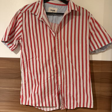 Chemise rayée à manches courtes