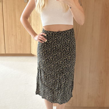 Jupe midi florale