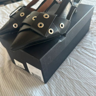 Leather Stud Pumps