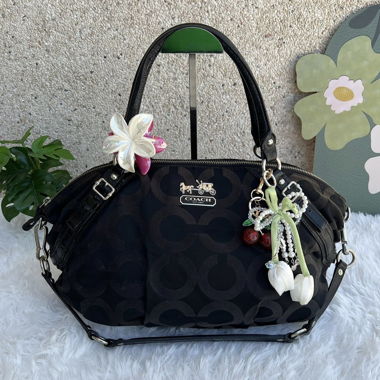 Coach Handbag Black, Medium Size, School