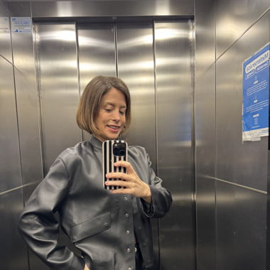 Faux Leather Light Jacket 