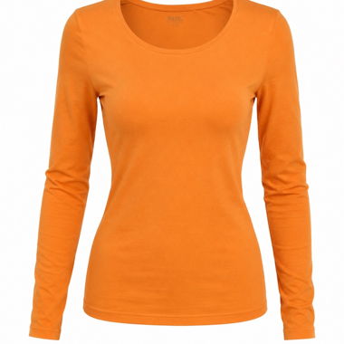T-shirt manches longues orange