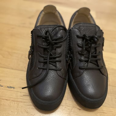Sneakers en cuir Giuseppe Zanotti marron